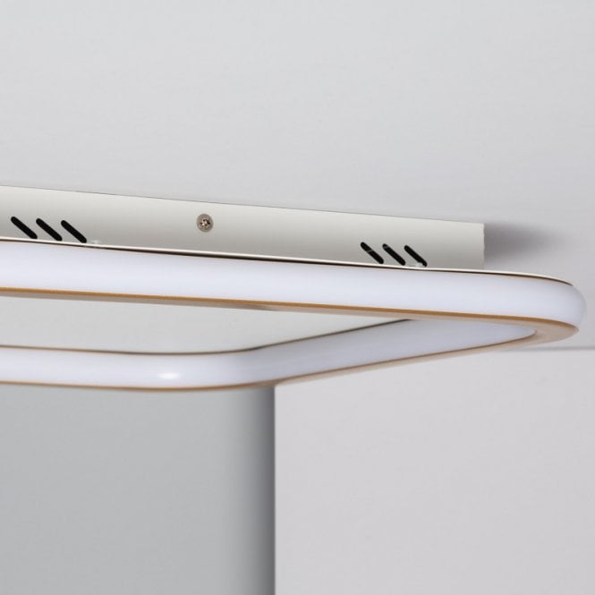 Edit Lighting Edit Allharo 30W Square CCT Selectable LED Flush Ceiling Light In White Finish