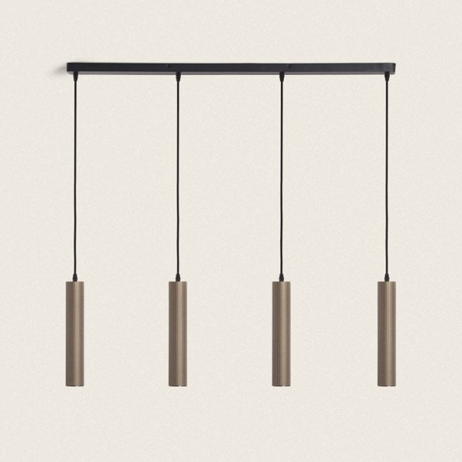 Edit Lighting Edit Aritz 4 Light Bar Ceiling Pendant Light - Bronze