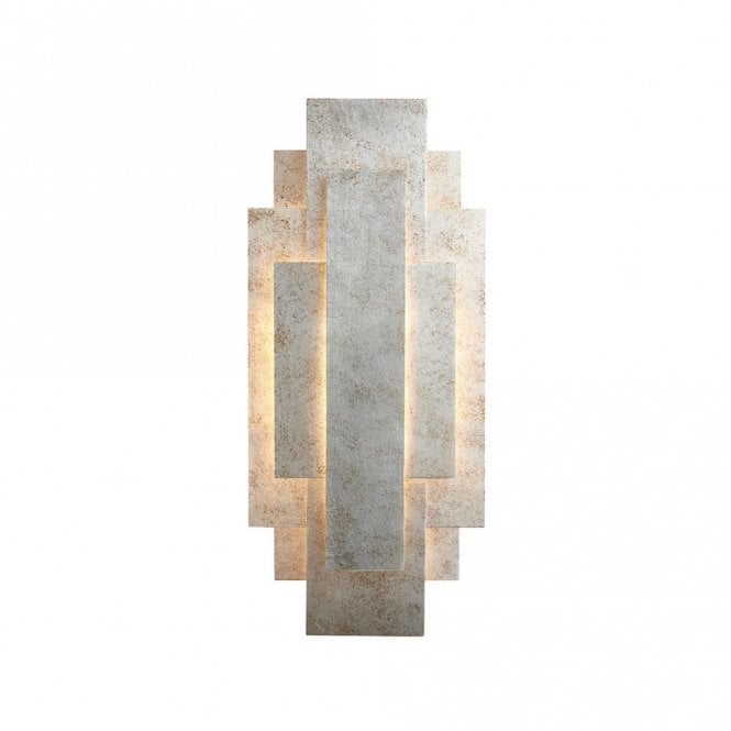Edit Lighting Edit Aviator 2 Light Flush Wall Fitting in Antique Silver Finish