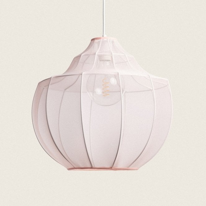 Edit Lighting Edit Ayla Single Light Ceiling Pendant In Pink Finish