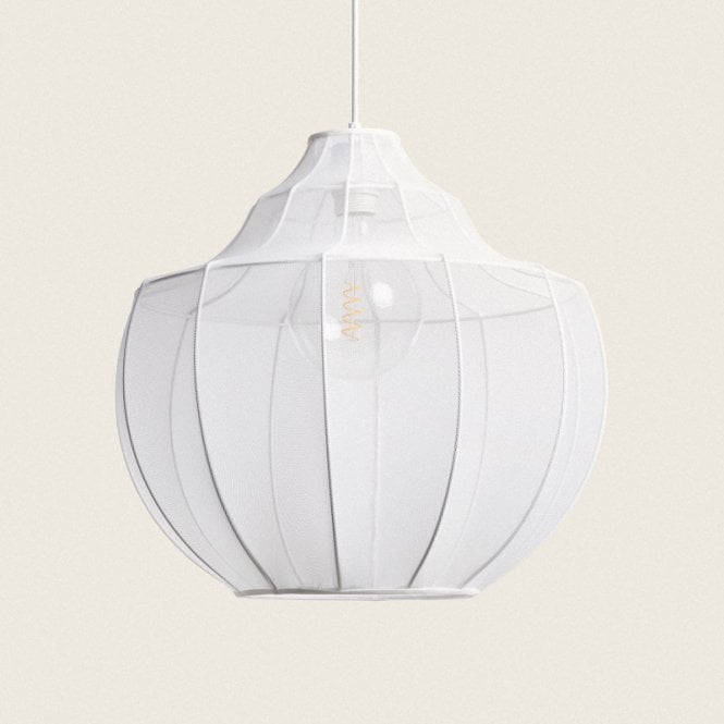Edit Lighting Edit Ayla Single Light Ceiling Pendant In White Finish