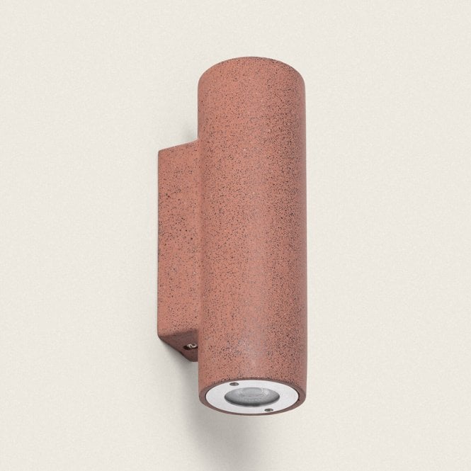 Edit Lighting Edit Banjar Outdoor Concrete Up & Down Wall Light - Red