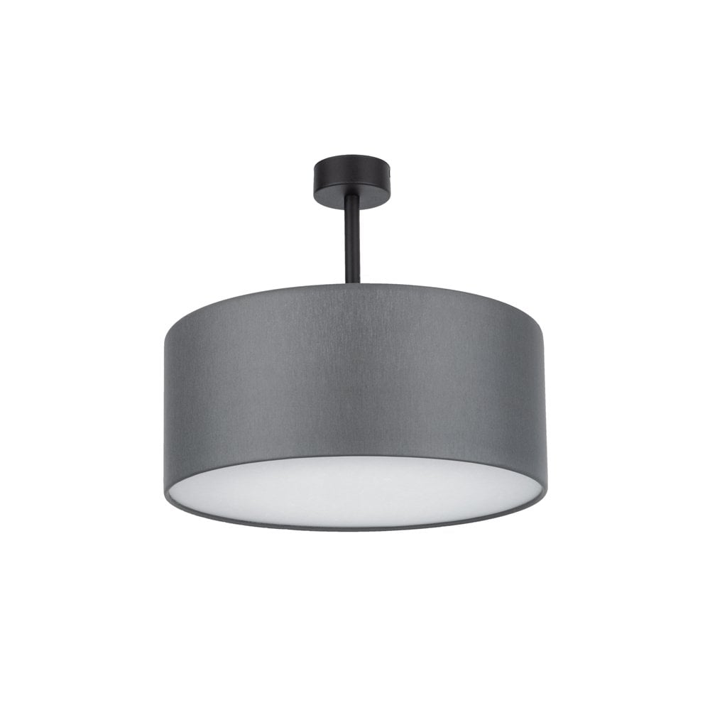 Graphite Light Fitting Edit Lighting Edit Basic 4 Light 40cm Semi-Flush Ceiling Fitting In ...