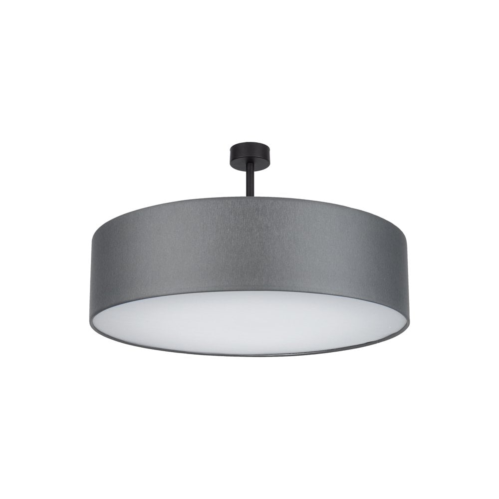 Graphite Light Fitting Edit Lighting Edit Basic 4 Light 60cm Semi-Flush Ceiling Fitting In ...