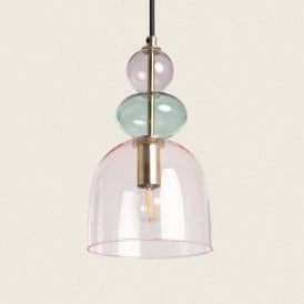 Edit Baudelaire Single Light Ceiling Pendant In Pink Finish
