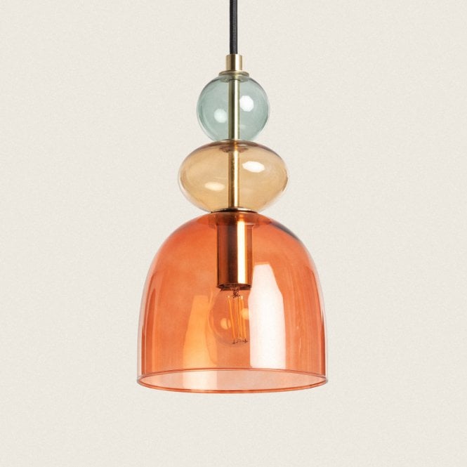 Edit Lighting Edit Baudelaire Single Light Ceiling Pendant In Red Finish
