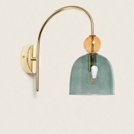 Edit Baudelaire Single Light Wall Fitting In Green Finish