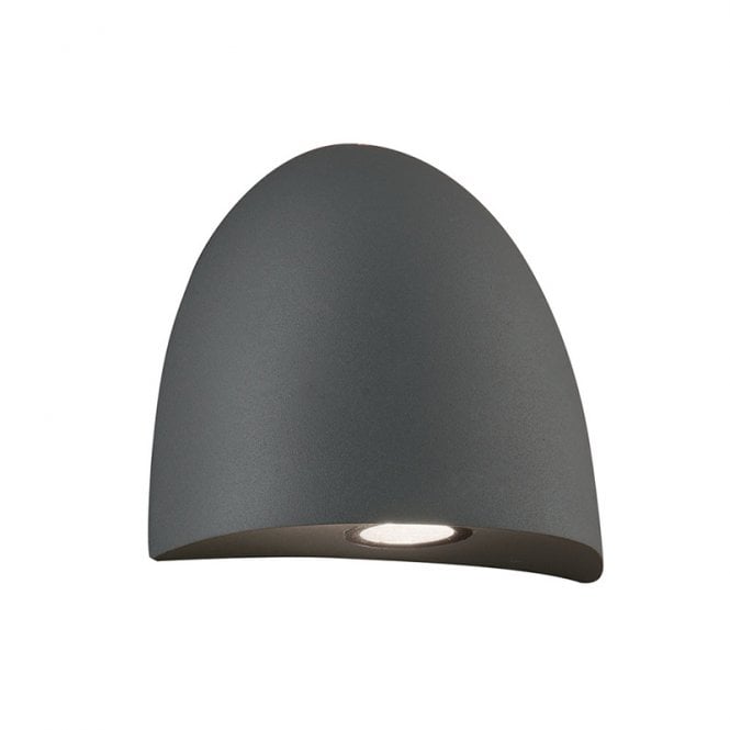 Edit Lighting Edit Bauta LED Outdoor Wall Light In Dark Grey Finish