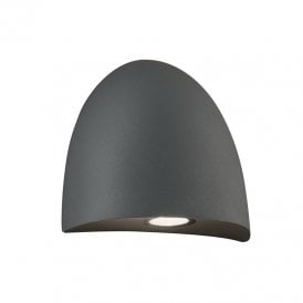 Edit Bauta LED Outdoor Wall Light In Dark Grey Finish