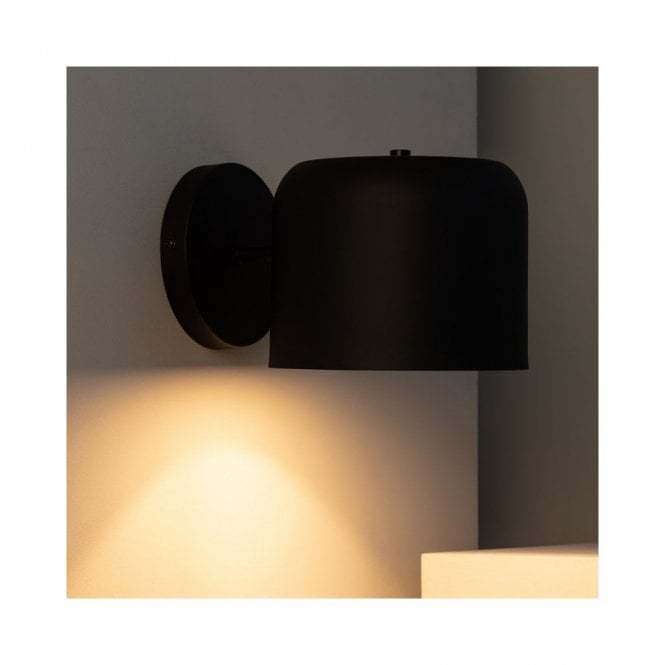 Edit Lighting Edit Bedourie Single Light Wall Fitting in Black Finish
