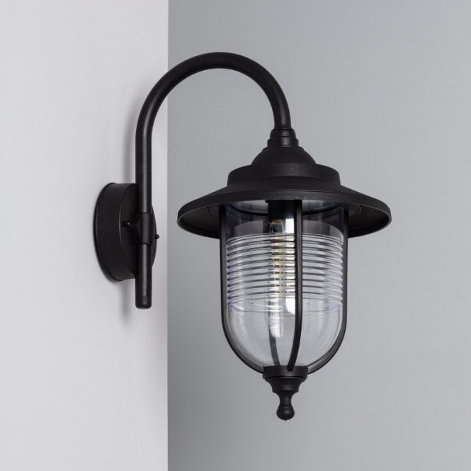 Edit Lighting Edit Berna Outdoor Wall Lantern in Black Finish