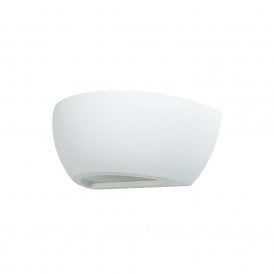 Edit Bexley Up & Down Plaster Wall Fitting In White Finish