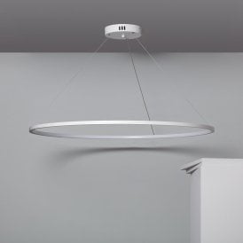 Edit Big Ivalo Colour Selectable Integrated LED Ceiling Pendant Fitting in White Finish