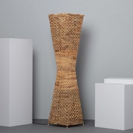 Edit Bijie Rattan 2 Light Floor Lamp