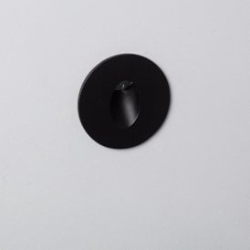 Edit Blake Warm White LED Recessed Wall Light In Black Finish