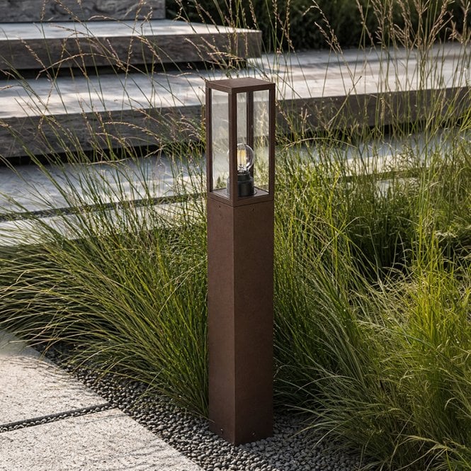 Edit Lighting Edit Blaze Outdoor Post Light- Rust Brown