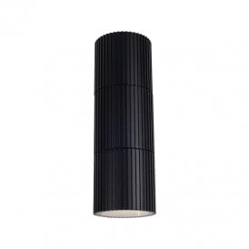 Edit Block Outdoor Up & Down Wall Light - Black