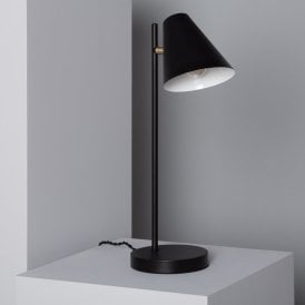 Edit Bowery Single Light Table Lamp In Black Finish