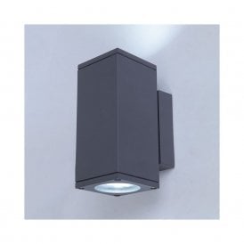 Edit Box 2 Light Up & Down Outdoor Wall Fitting In Anthracite Finish
