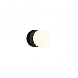 Edit Bravo Single Light Bathroom Wall Fitting In  Black and White Finish