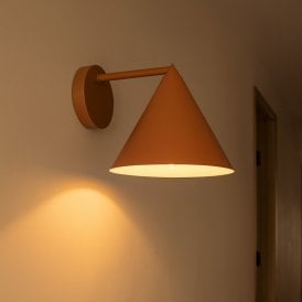 Edit Brick Wall Light - Rust Brown