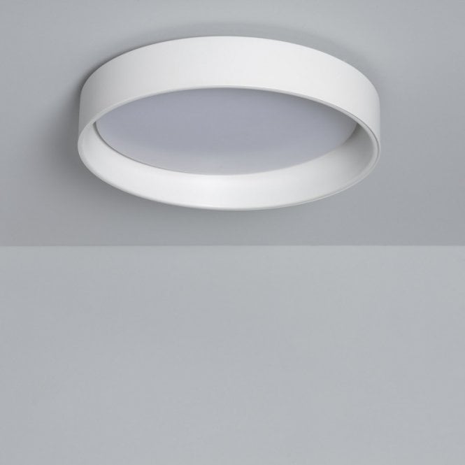 Edit Lighting Edit Broadway Round 20W LED Colour Selectable Flush Ceiling Light In White Finish