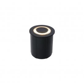 Edit Bullseye 3w Integrated LED Ground Light in Black Finish and Clear Diffuser