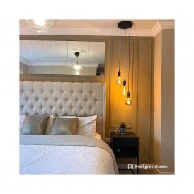 Edit Cable 3 Light Cascade Ceiling Pendant In Black Finish