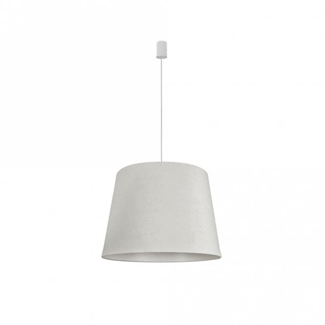Edit Lighting Edit Cassie Ceiling Pendant Light With White Velvet Shade