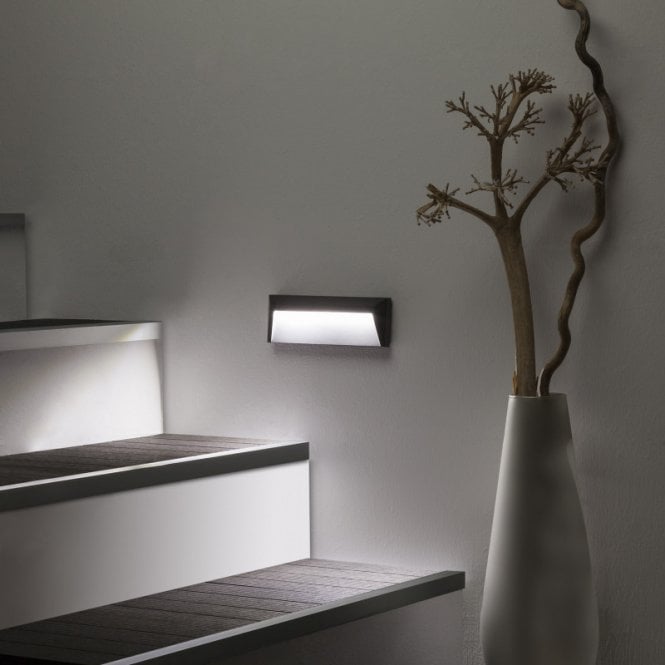 Edit Lighting Edit Chester Cool White LED Outdoor Wall Light in Grey Finish