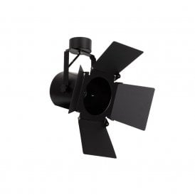 Edit Cinema Single Light Spotlight Fitting in Black Finish