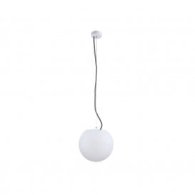 Edit Cloud Small Porch Pendant Light in White Finish