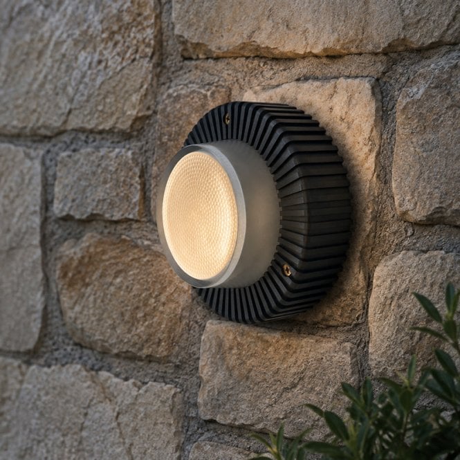Edit Lighting Edit Coastal Dune Outdoor Flush Wall Light - Anthracite