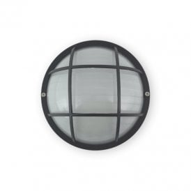 Edit Coastal Lulworth Outdoor Round Bulkhead Wall Light - Anthracite
