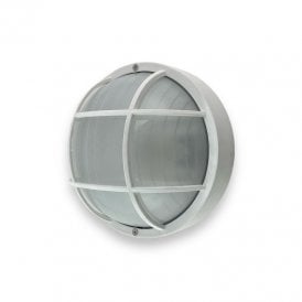 Edit Coastal Pier Outdoor Round Bulkhead Wall Light - White