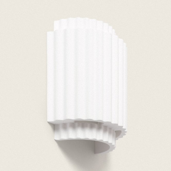 Edit Lighting Edit Column Plaster Wall Light - White