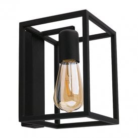 Edit Crate Wall Light In Black Finish