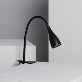 Edit Dandy Clip On Desk Lamp In Black Finish