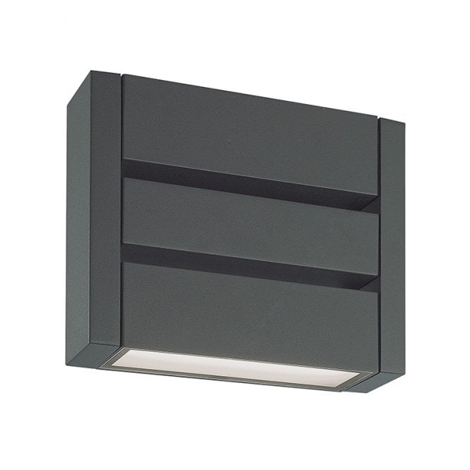Edit Lighting Edit Delos LED Outdoor Wall Light In Dark Grey Finish