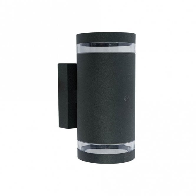 Edit Lighting Edit Dez Outdoor 2 Light Up & Down Wall Fitting with Dusk to Dawn Sensor In Anthracite Finish