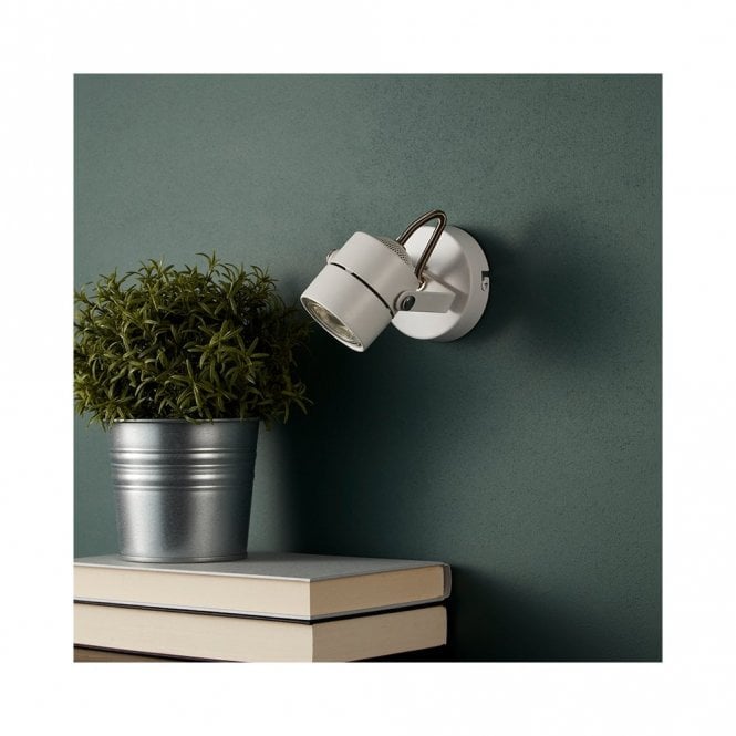 Edit Lighting Edit Direct Single Spotlight In White Finish