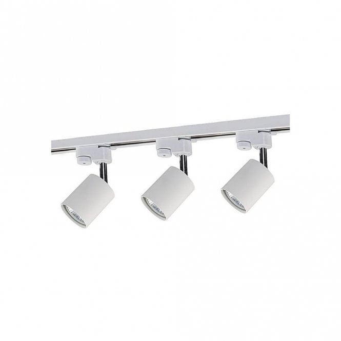 Edit Lighting Edit Directional 1 Circuit Aluminium Track 3 Light Kit in White Finish