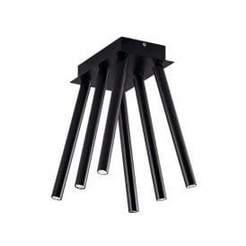 Edit Duct LED Flush Ceiling Light In Black Finish