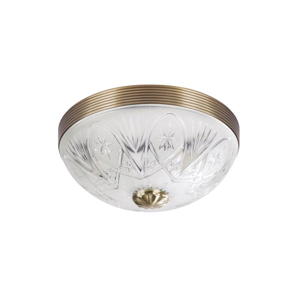 Edit Lighting Edit Duke 2 Light Flush Ceiling Fitting in Bronze Finish ...
