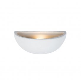 Edit Ealing Single Light Ceramic Wall Fitting in White Finish