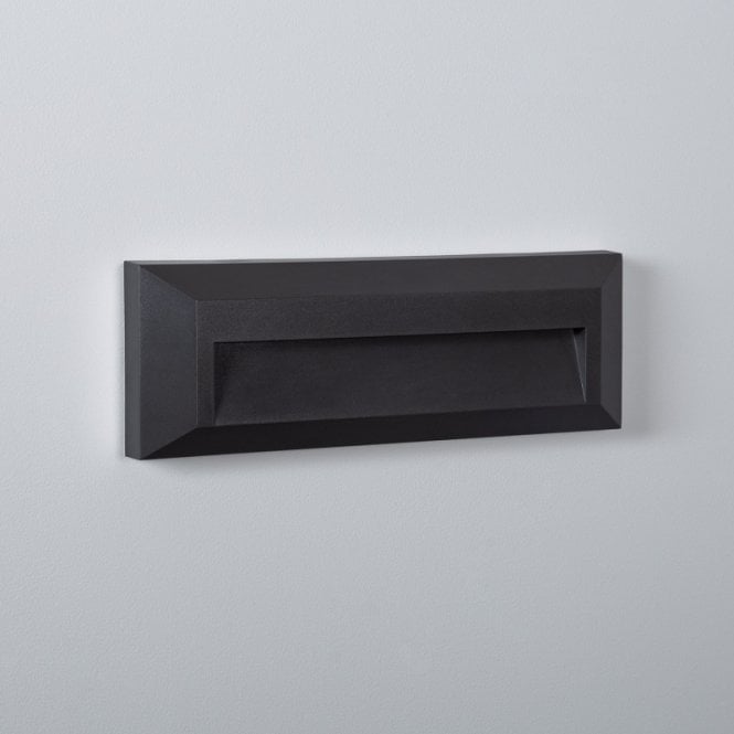 Edit Lighting Edit Elide Outdoor 2W Warm White LED Surface Mounted Wall Light In Black Finish