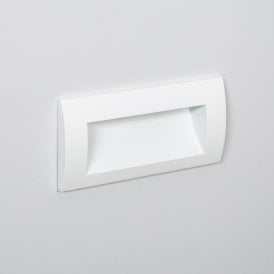 Edit Elin 4W Cool White LED Recessed Outdoor Wall Light In White Finish