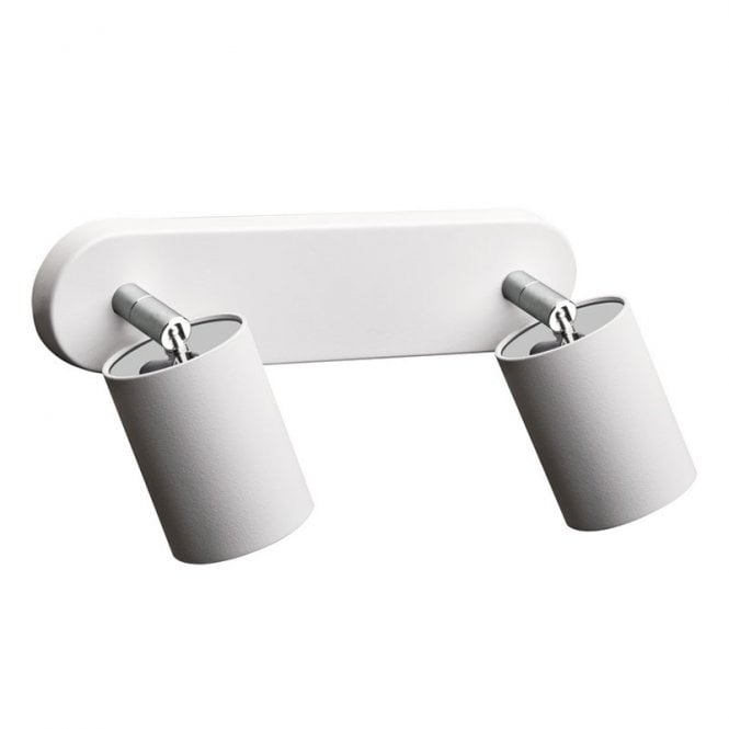 Edit Lighting Edit Eye 2 Light Spotlight Plate In White Finish