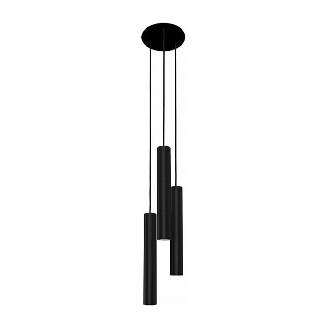 Edit Lighting Edit Eye 3 Light Cascade Ceiling Pendant In Black Finish