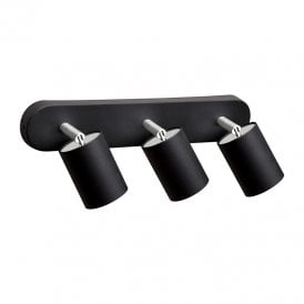 Edit Eye 3 Light Spotlight Plate In Black Finish